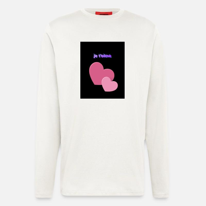 Ich liebe dich - Langarmshirt - made by SPREAD  - OFF WHITE