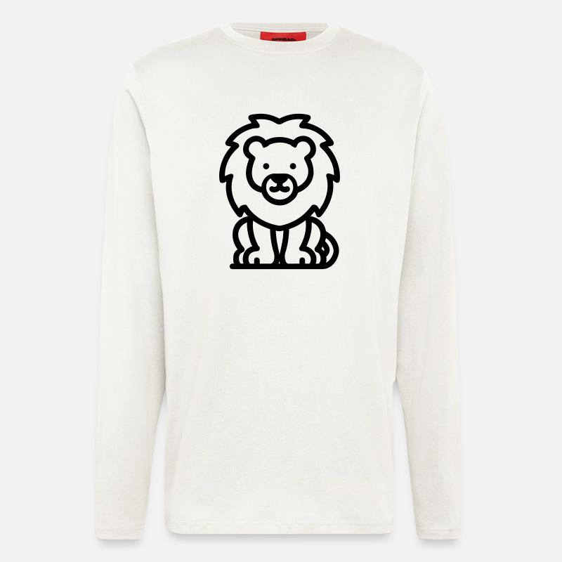 Löwe - Langarmshirt - made by SPREAD  - OFF WHITE