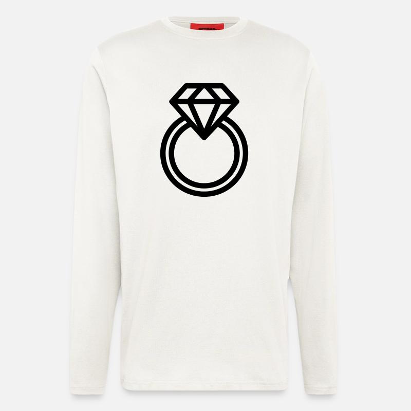 Diamond ring - Longsleeve - made by SPREAD  - OFF WHITE