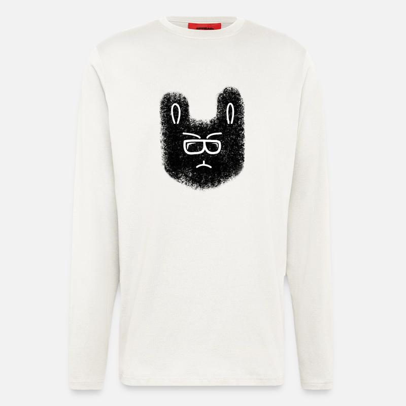 Nerd bunny with glasses - Longsleeve - made by SPREAD  - OFF WHITE