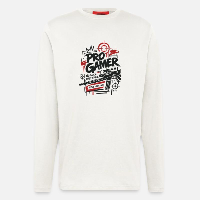 Gaming Lover Controller Graphics - Longsleeve - made by SPREAD  - OFF WHITE