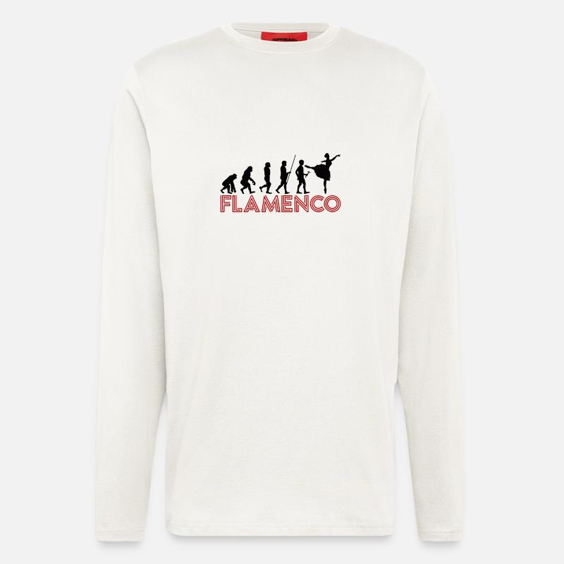 Flamenco Evolution - Black - Langarmshirt - made by SPREAD  - OFF WHITE