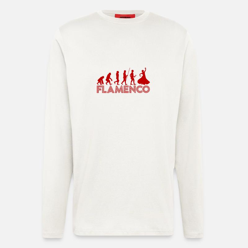 Flamenco Evolution 2 - Longsleeve - made by SPREAD  - OFF WHITE