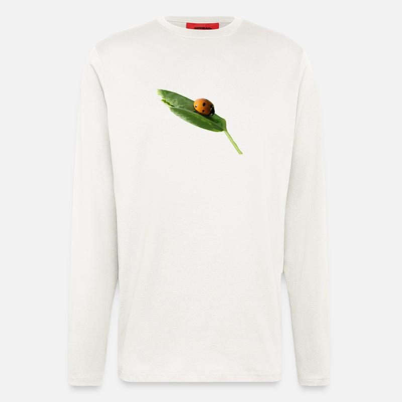 Lucky beetle ladybug without text - Longsleeve - made by SPREAD  - OFF WHITE