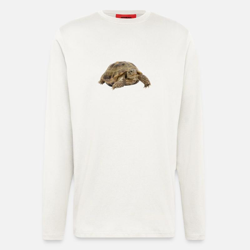 turtle tortoise animals animals7 - Longsleeve - made by SPREAD  - OFF WHITE