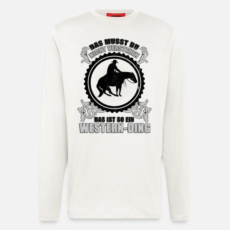 Das ist so ein Western-Ding. - Langarmshirt - made by SPREAD  - OFF WHITE