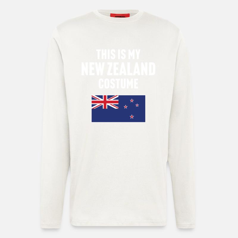 C’est mon costume néo-zélandais - Manches longues bio décontracté fabriqué en UE - OFF WHITE