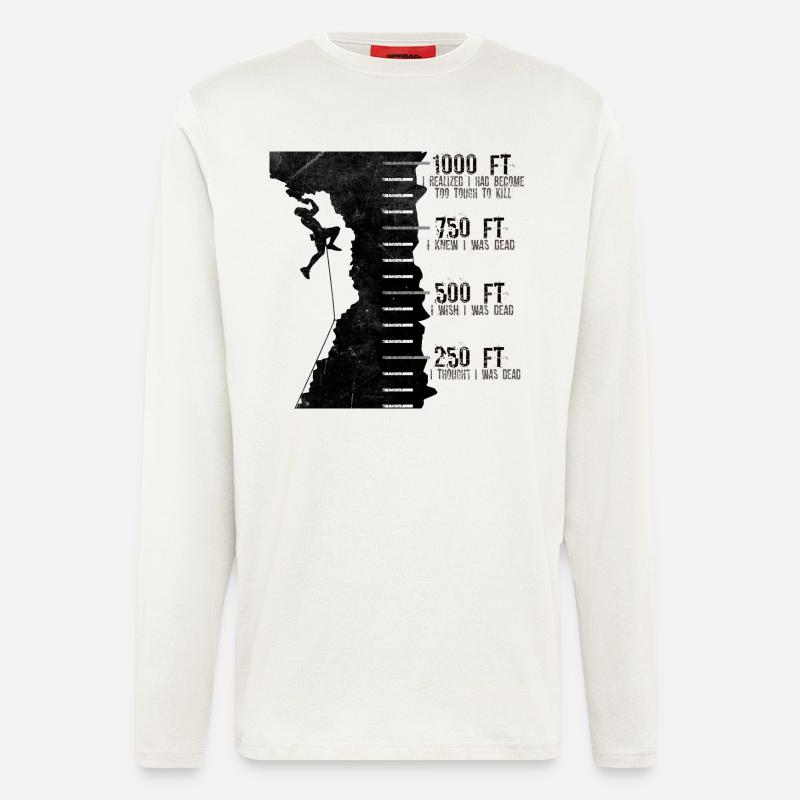 Rockclimbing - Longsleeve - made by SPREAD  - OFF WHITE