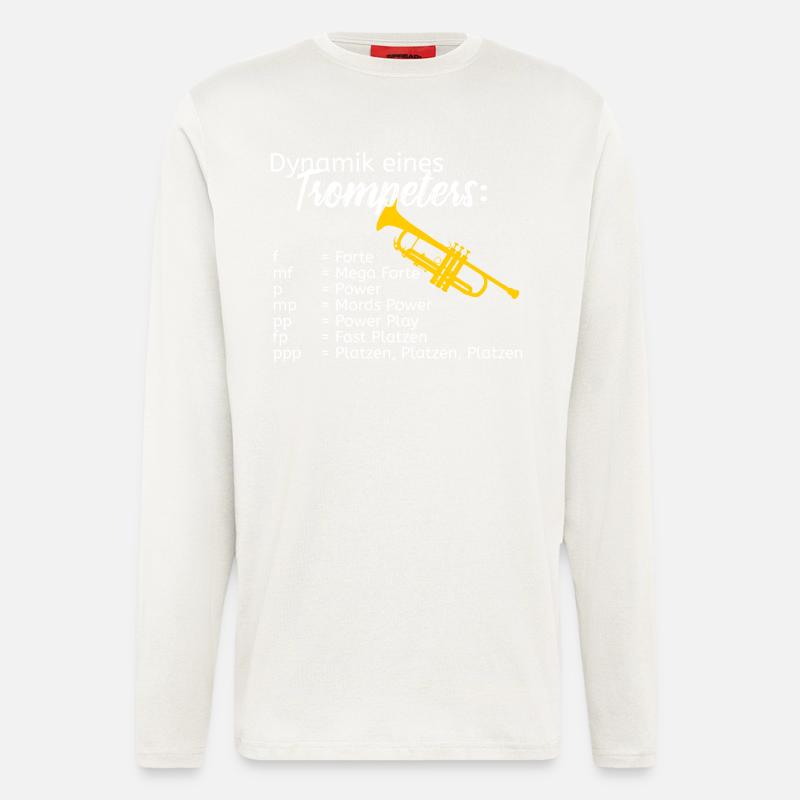 Dynamik eines Trompeters - Langarmshirt - made by SPREAD  - OFF WHITE