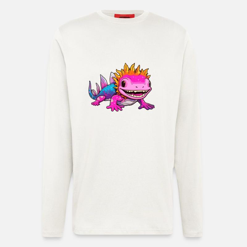 Axolotl - Langarmshirt - made by SPREAD  - OFF WHITE
