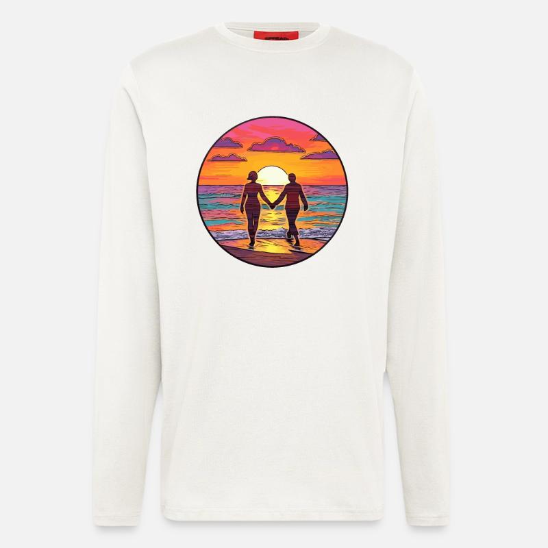 Ozean Der Liebe - Langarmshirt - made by SPREAD  - OFF WHITE