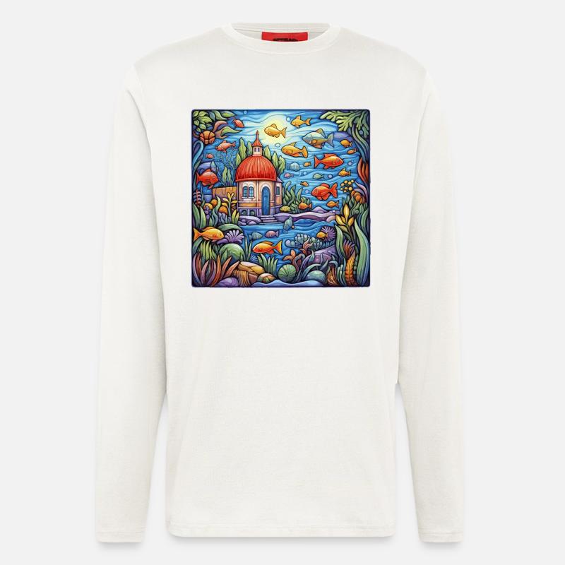 Aquarium - Langarmshirt - made by SPREAD  - OFF WHITE