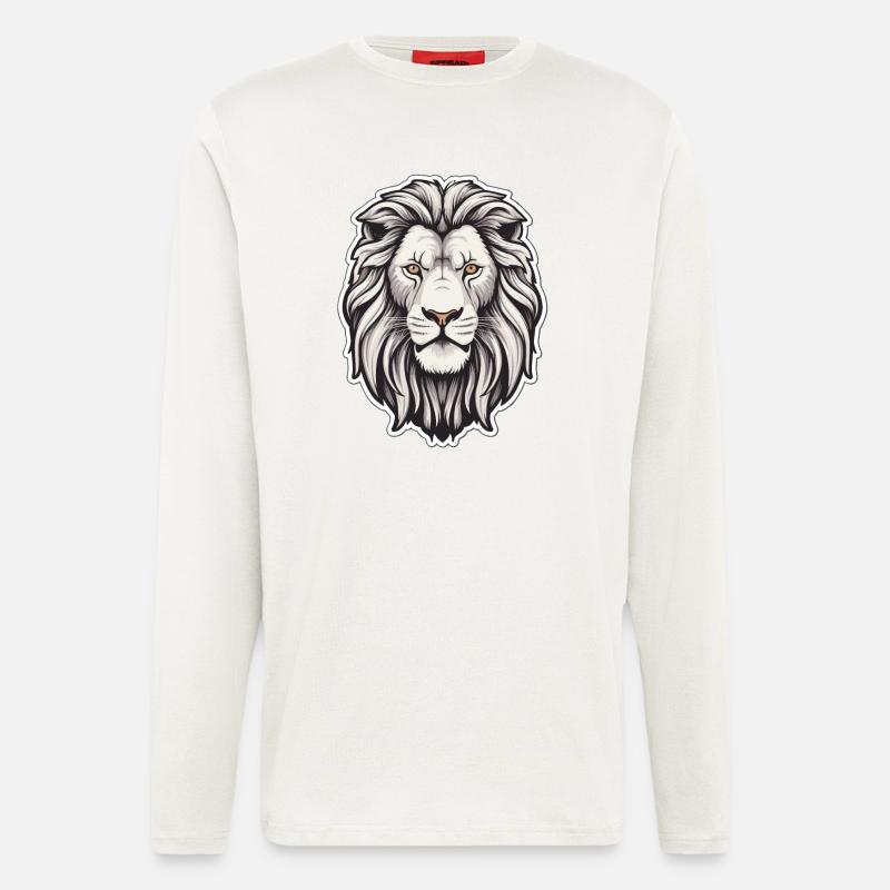 Brüllender Souverän - Langarmshirt - made by SPREAD  - OFF WHITE