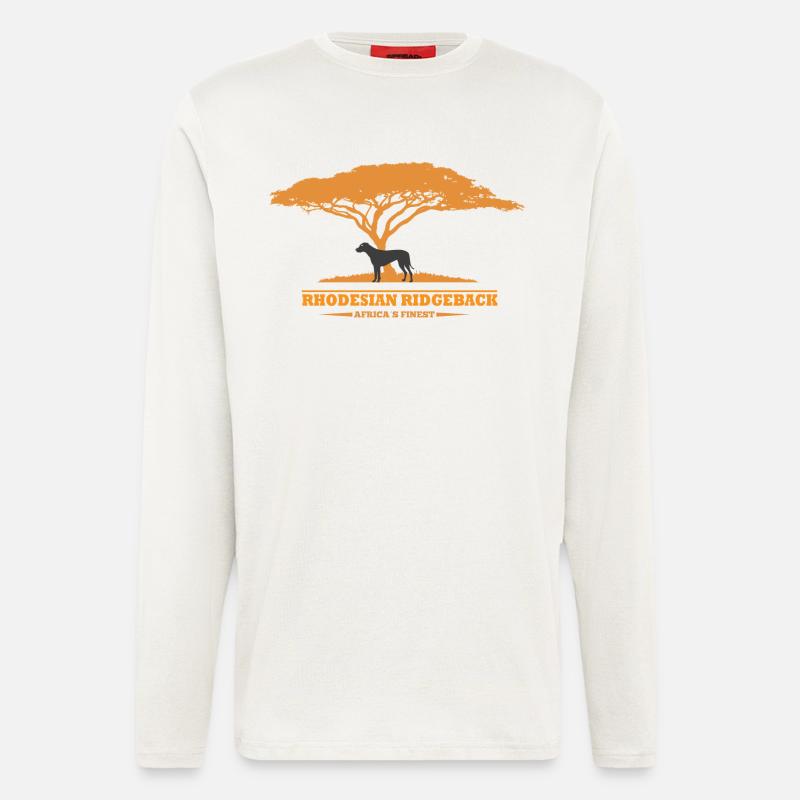 Rhodesian Ridgeback Design - Langarmshirt - made by SPREAD  - OFF WHITE