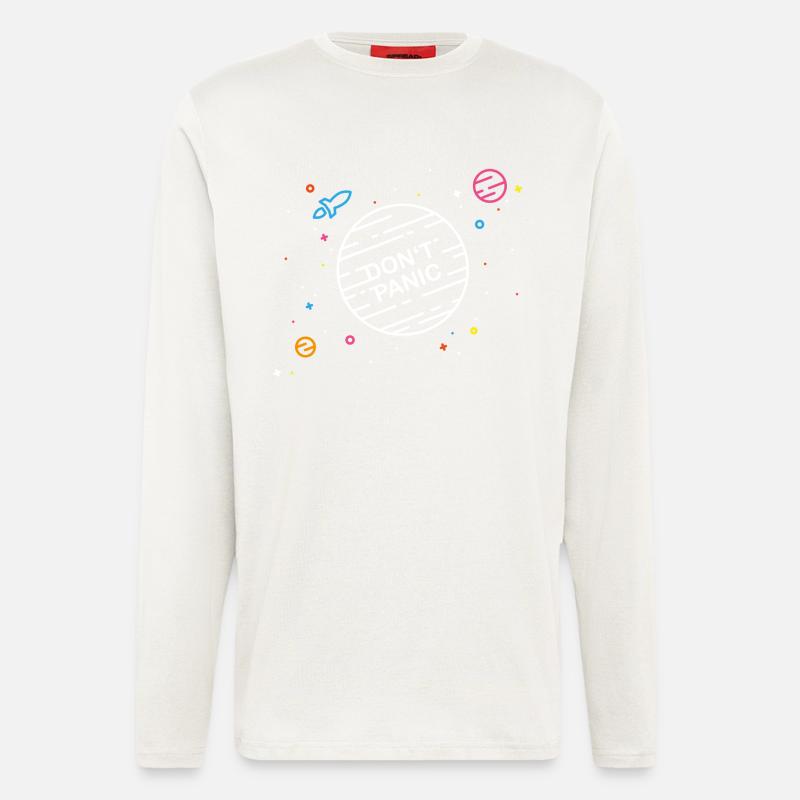 Don't Panic - Langarmshirt - made by SPREAD  - OFF WHITE