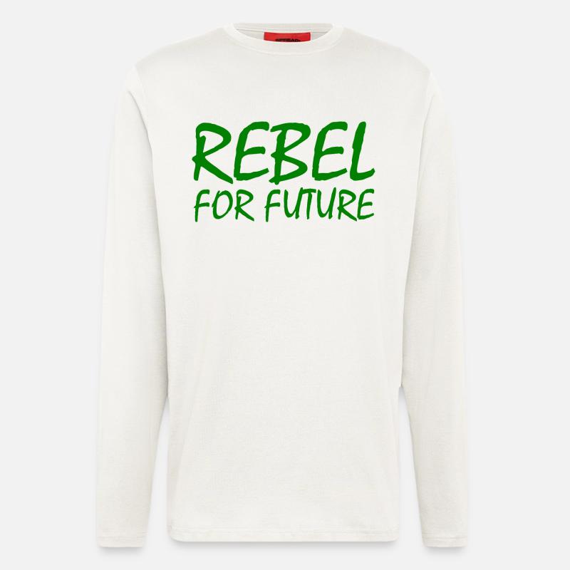 Rebel for future - Langarmshirt - made by SPREAD  - OFF WHITE