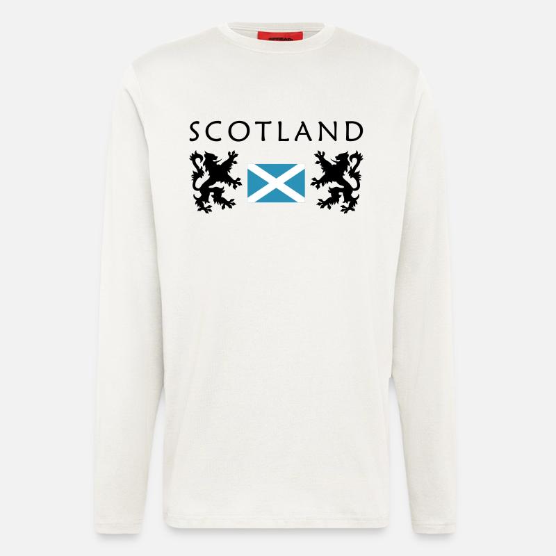 Scotland-Flag - Langarmshirt - made by SPREAD  - OFF WHITE