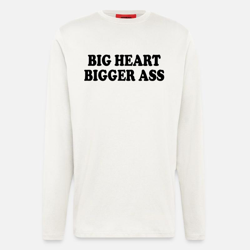 big heart bigger ass - Langarmshirt - made by SPREAD  - OFF WHITE