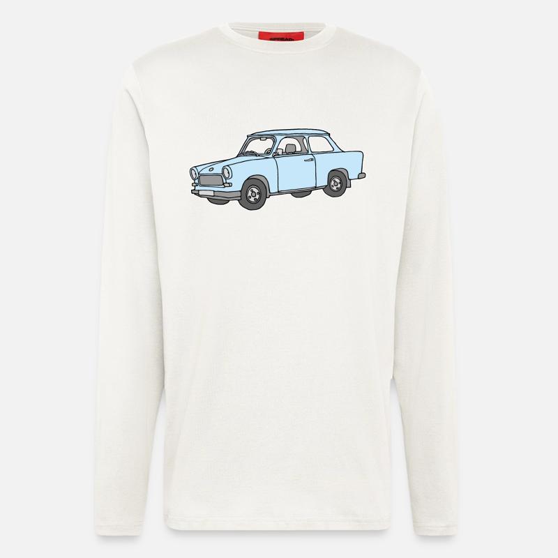 Hellblauer Trabi,  - Langarmshirt - made by SPREAD  - OFF WHITE