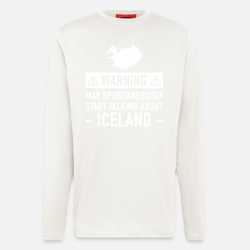 Lustiger Island-Geschenk-Idee - Langarmshirt - made by SPREAD  - OFF WHITE
