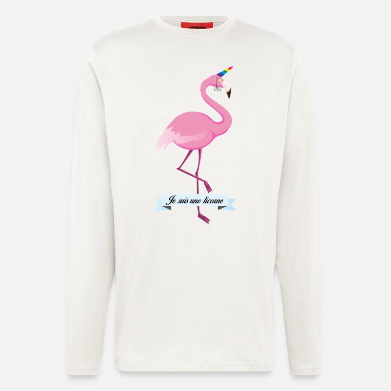 Ich bin ein Einhorn - Langarmshirt - made by SPREAD - OFF WHITE