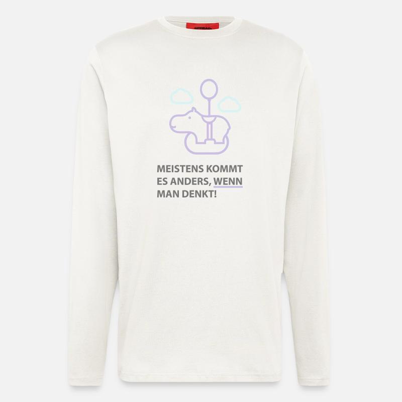 Flying Hippo.ai - Langarmshirt - made by SPREAD  - OFF WHITE