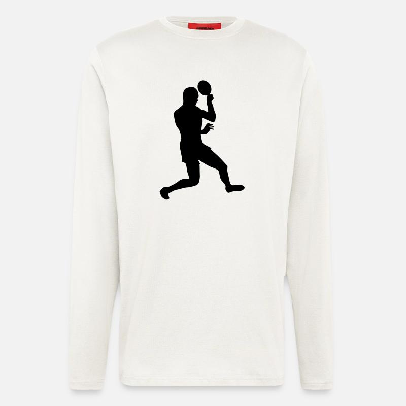 Table tennis male de - Langarmshirt - made by SPREAD  - OFF WHITE