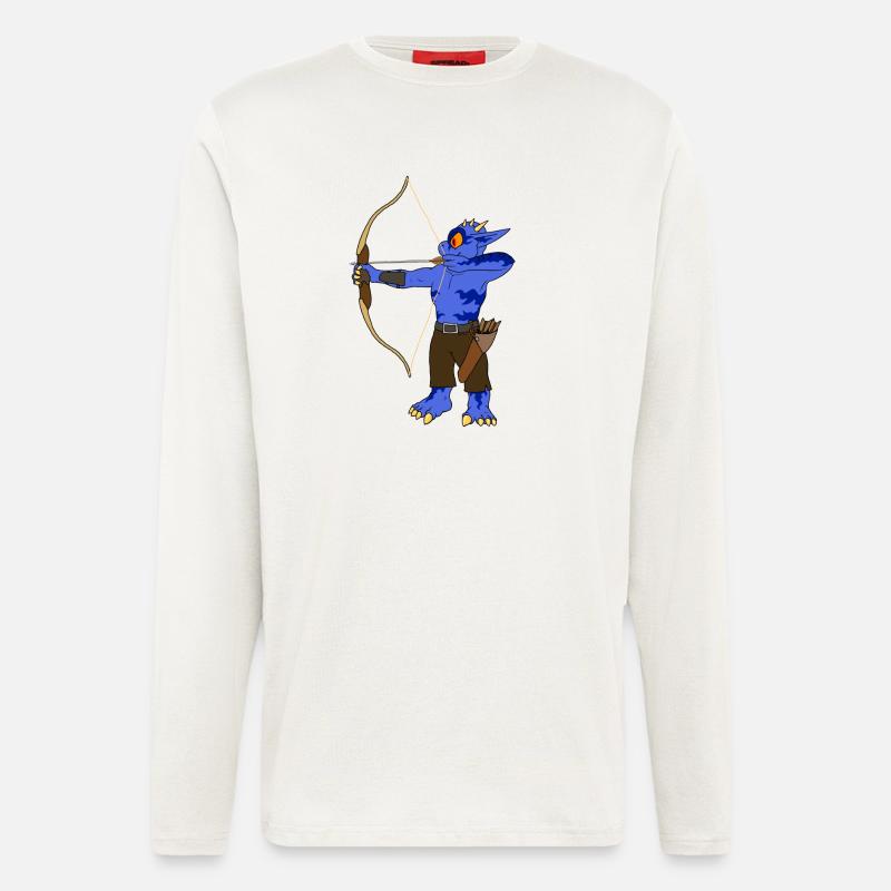 Bogenschießen - Langarmshirt - made by SPREAD  - OFF WHITE