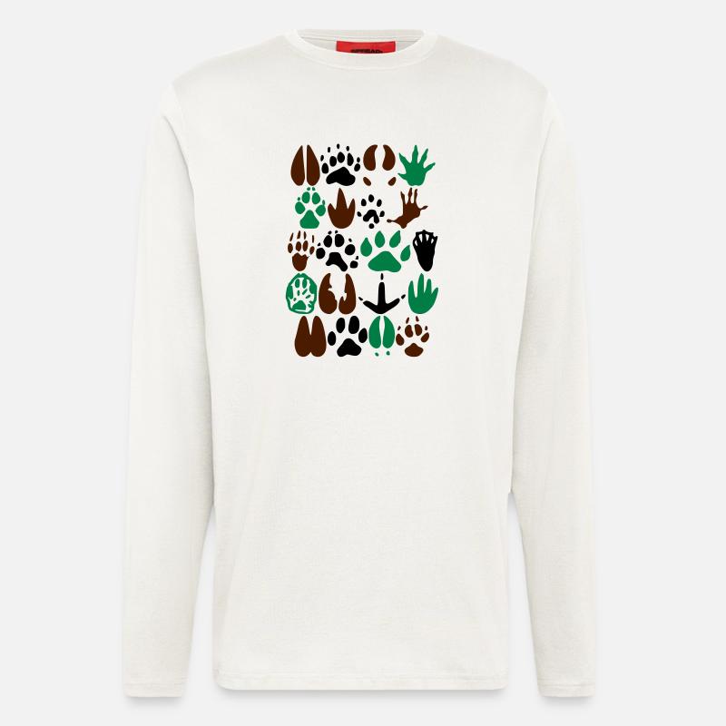 traces2 - Langarmshirt - made by SPREAD  - OFF WHITE