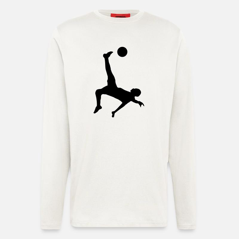 soccer male plain de - Langarmshirt - made by SPREAD  - OFF WHITE