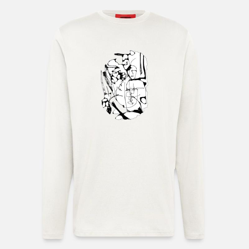 Freiheit der Interpretation - Langarmshirt - made by SPREAD  - OFF WHITE