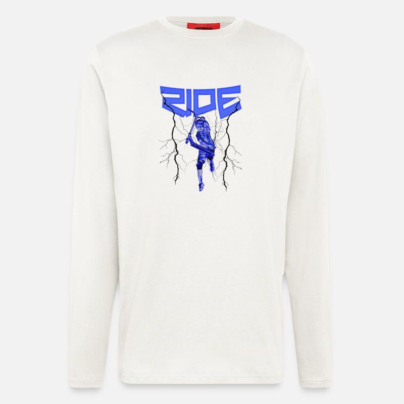 Scooter Stunt Kickboard Roller - Langarmshirt - made by SPREAD  - OFF WHITE