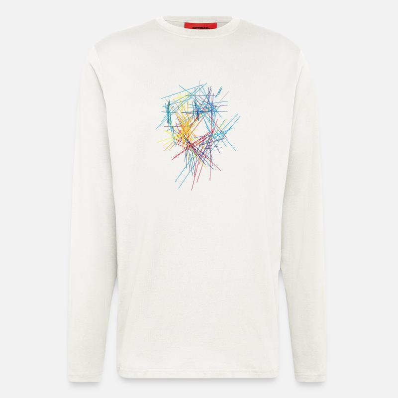 Farben Striche Design - Langarmshirt - made by SPREAD  - OFF WHITE