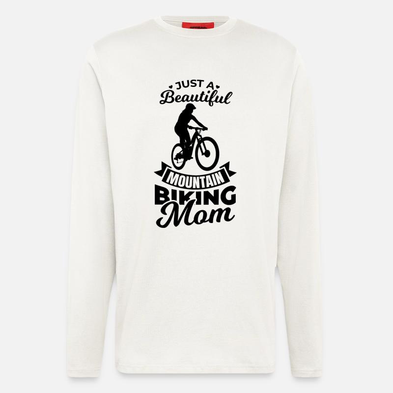 Mountain Biking Mom - Longsleeve - made by SPREAD  - OFF WHITE