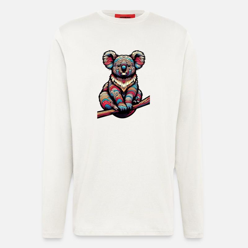Koala - Manches longues bio décontracté fabriqué en UE - OFF WHITE