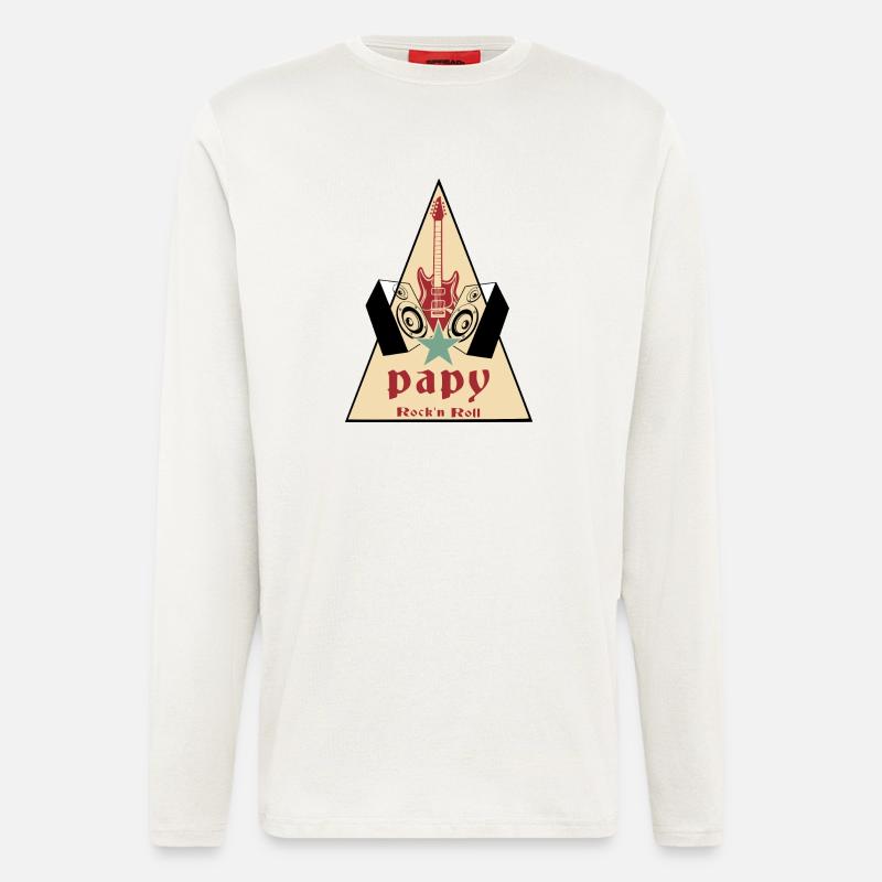 Opa Rock'n Roll - Langarmshirt - made by SPREAD  - OFF WHITE