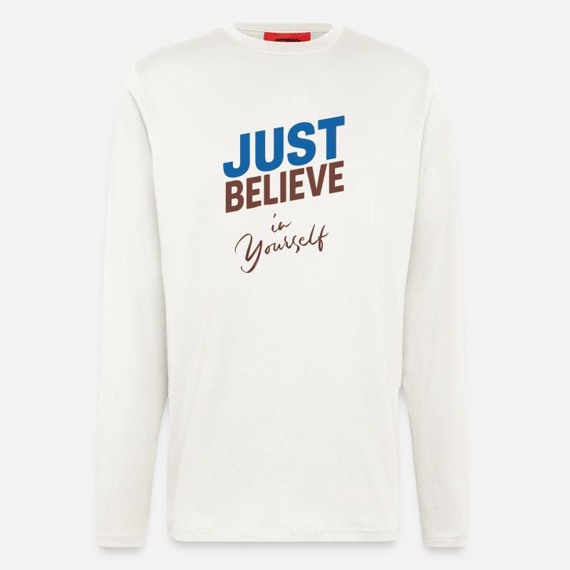 GLAUBE EINFACH AN DICH SELBST - Langarmshirt - made by SPREAD  - OFF WHITE
