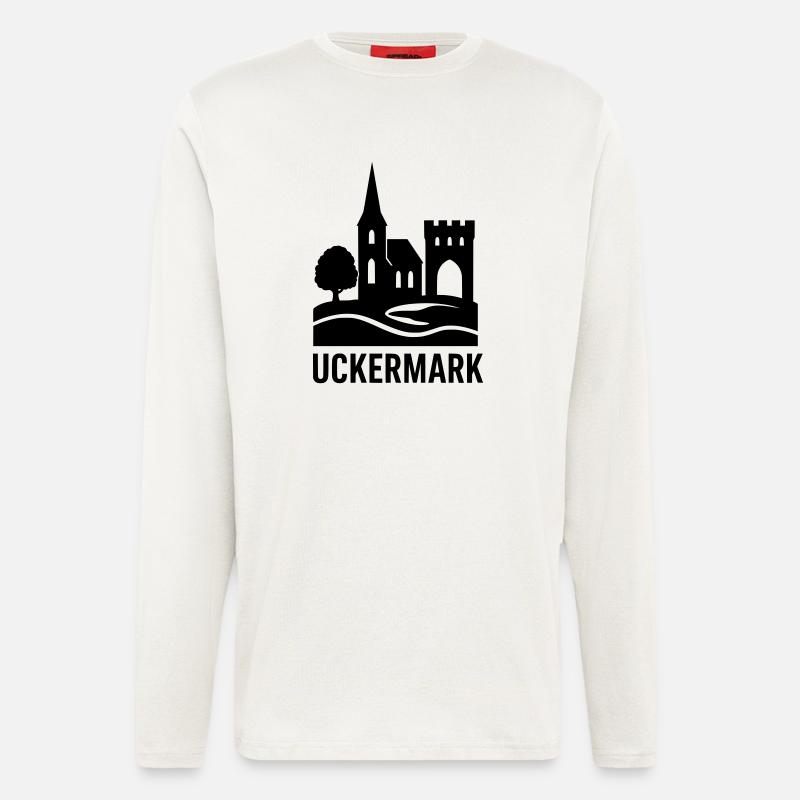 uckermark silhouette - Langarmshirt - made by SPREAD  - OFF WHITE