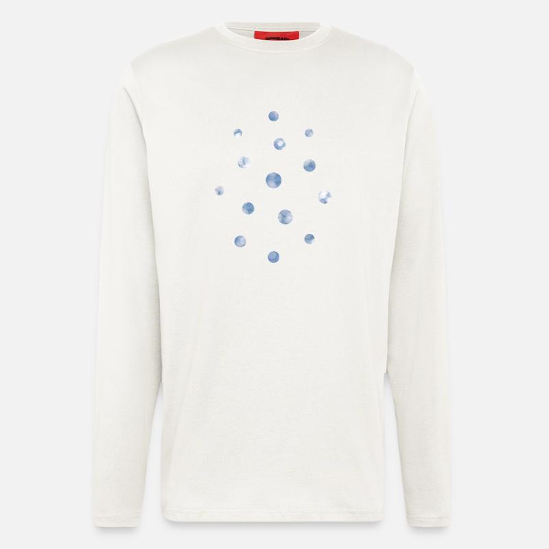 Blue Bokeh Light Points Pattern - Longsleeve - made by SPREAD  - OFF WHITE