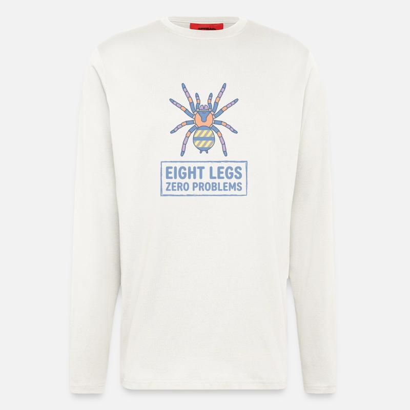 Acht Beine Null Probleme Vogelspinne - Langarmshirt - made by SPREAD - OFF WHITE