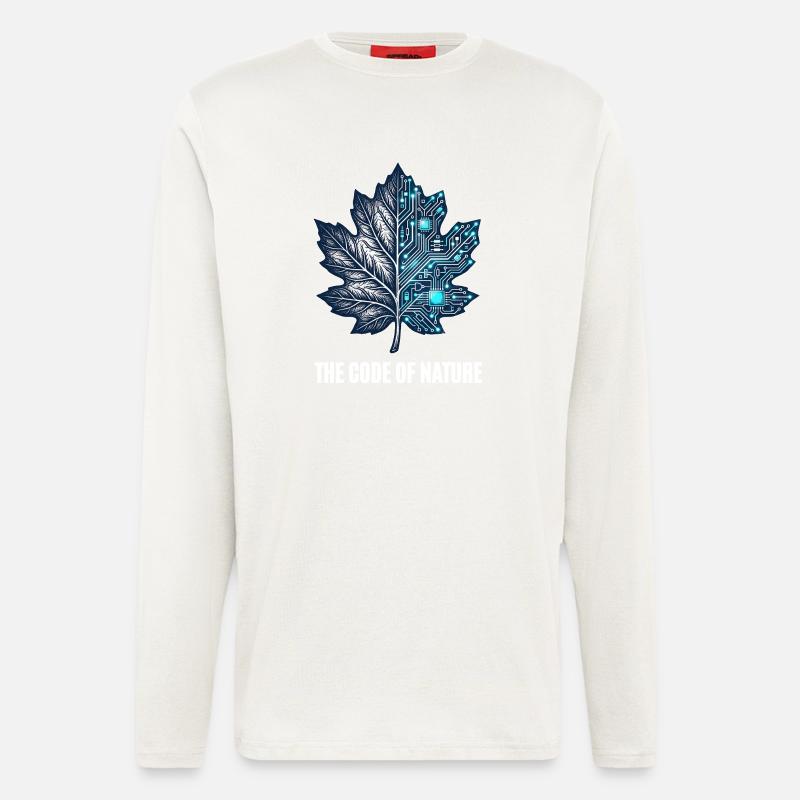 Le Code de la nature - Manches longues bio décontracté fabriqué en UE - OFF WHITE