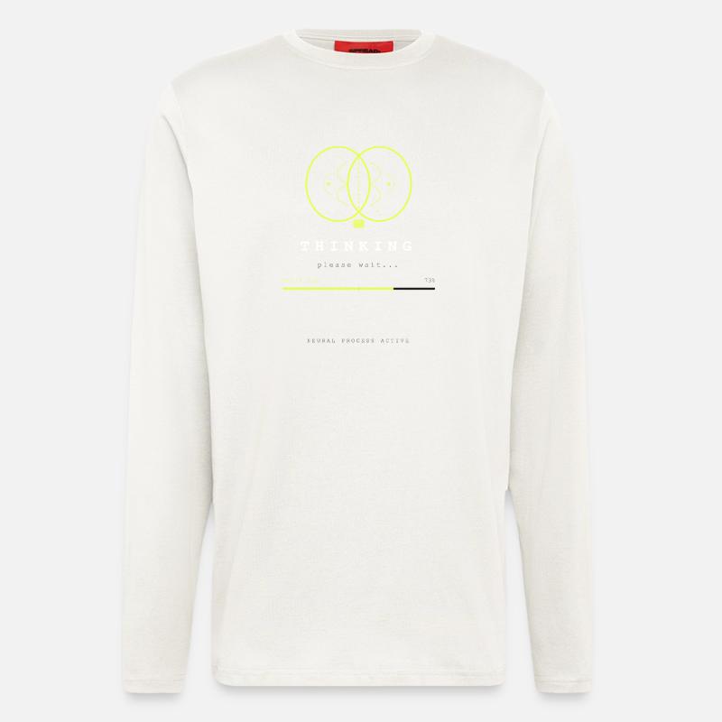 BRAIN.EXE LÄDT - Langarmshirt - made by SPREAD  - OFF WHITE