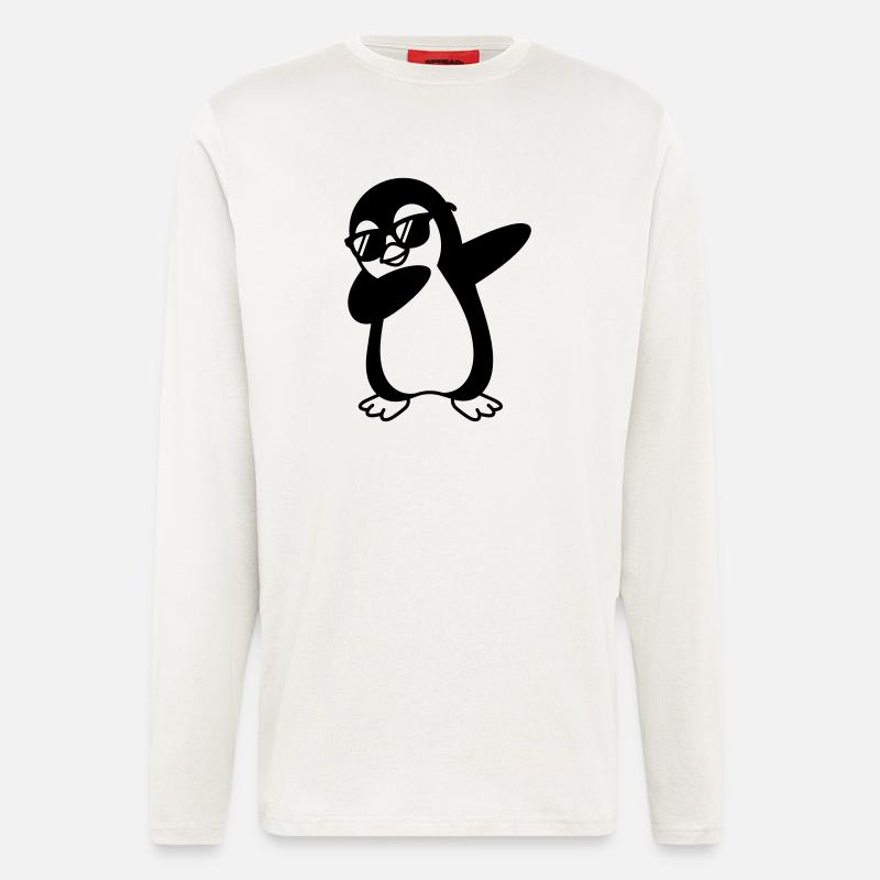 Pinguin Dab - Langarmshirt - made by SPREAD - OFF WHITE
