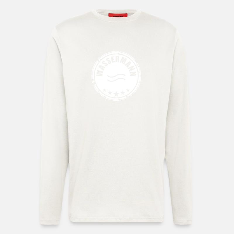 Sternzeichen Wassermann - Langarmshirt - made by SPREAD  - OFF WHITE
