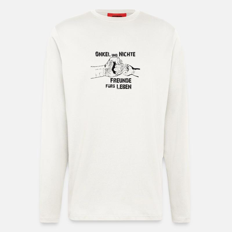 Onkel und Nichte - Langarmshirt - made by SPREAD  - OFF WHITE