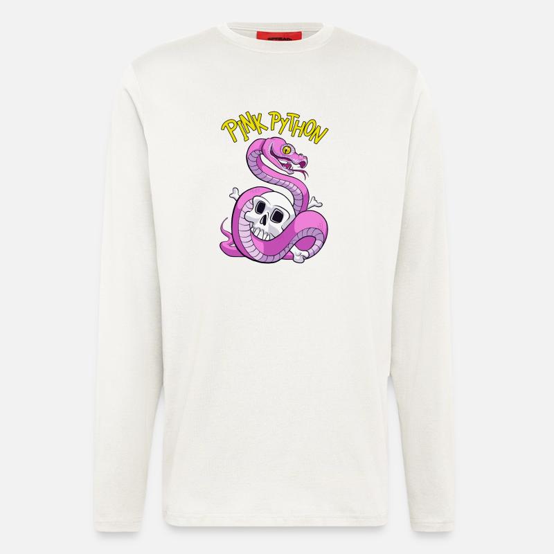 Pink Python - Langarmshirt - made by SPREAD  - OFF WHITE