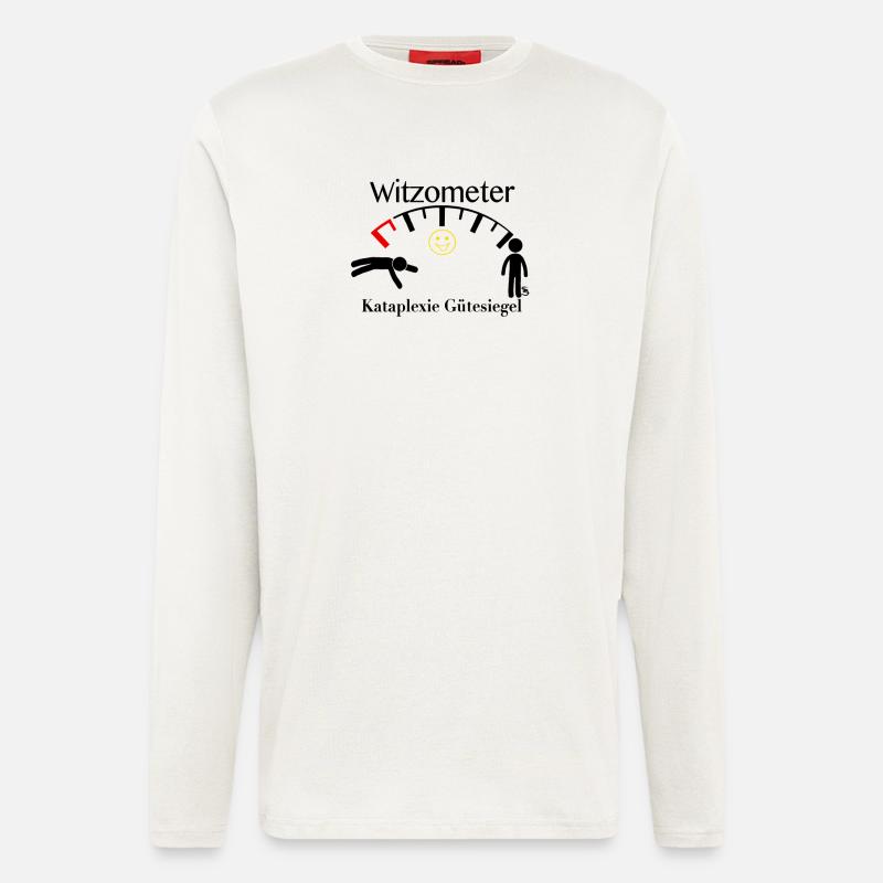 Narkolepsie witzometer - Langarmshirt - made by SPREAD  - OFF WHITE