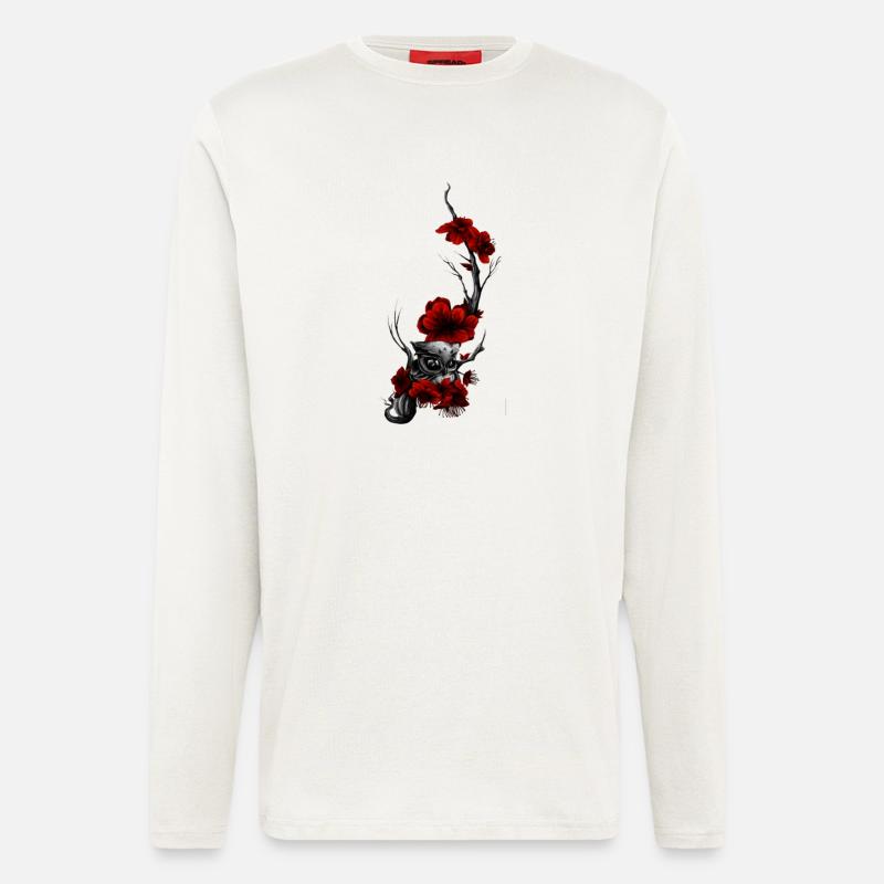Eule - Langarmshirt - made by SPREAD  - OFF WHITE