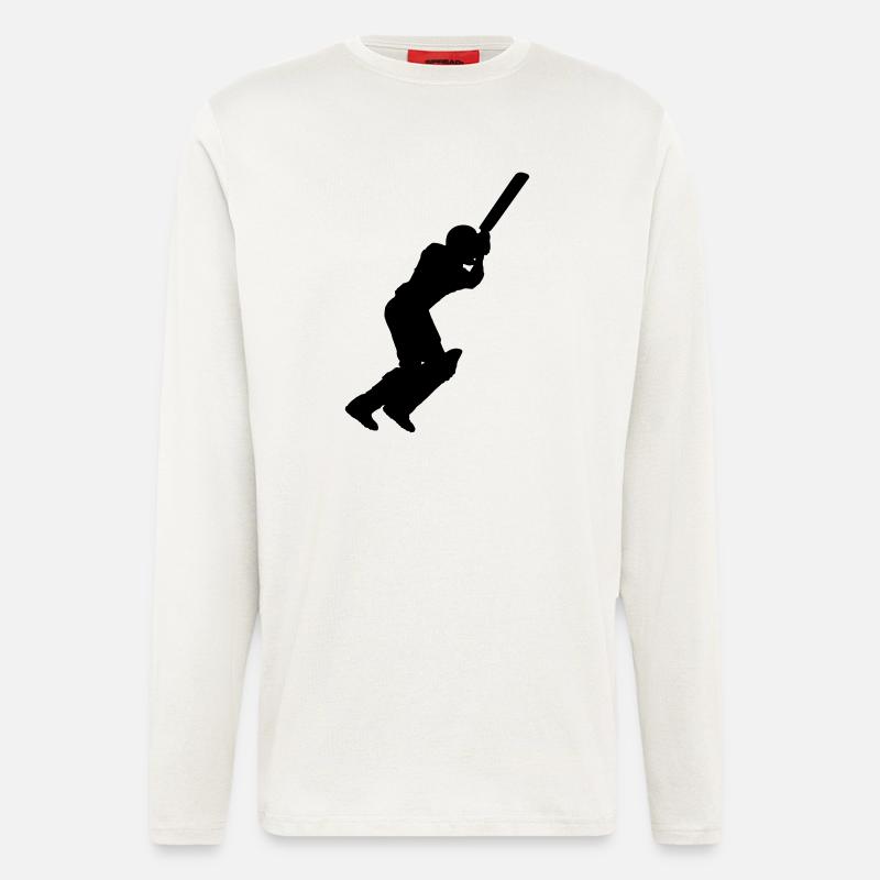 Cricket Player (Vector) - Longsleeve - made by SPREAD  - OFF WHITE