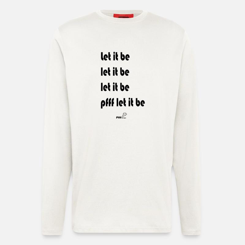 let it be - Langarmshirt - made by SPREAD  - OFF WHITE